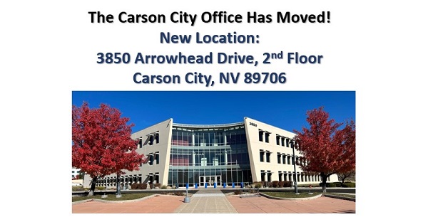 Carson City Office New Location